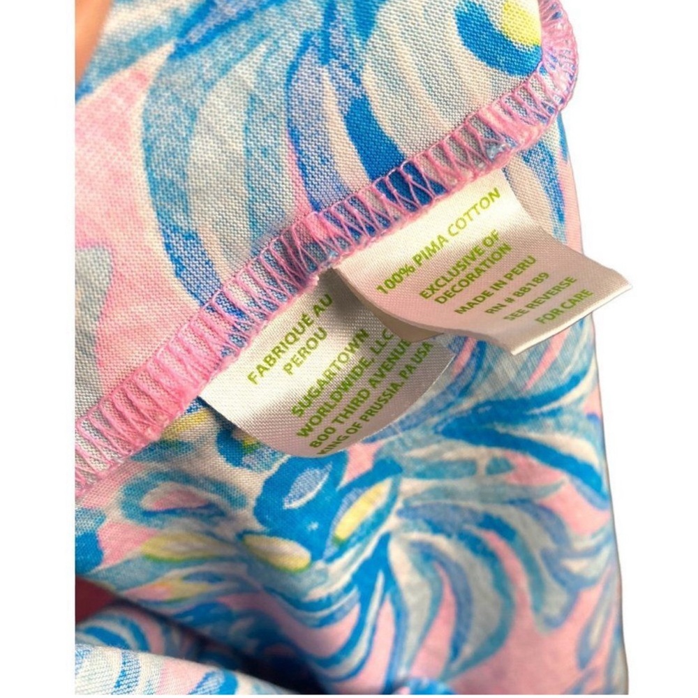 Lilly Pulitzer Brewster “Pelican Pink” dress XXS Pima Cotton $4.99 Ships :>NWOT - Picture 7 of 8